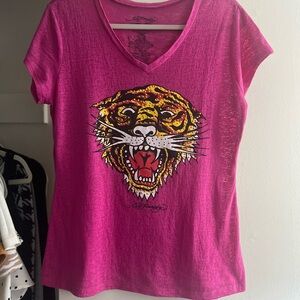 Ed Hardy Tiger Graphic Tee